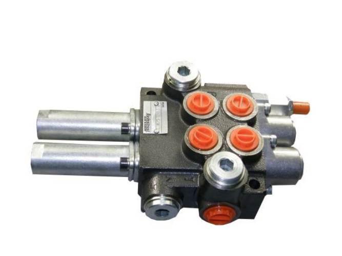 Rozdzielacz hydrauliczny dwusekcyjny (2) 40L sterowany joystickiem (na link
