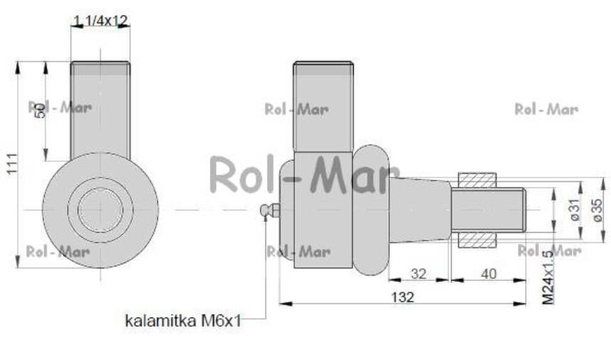 Przegub kierowniczy 81863815 New Holland RM-81863815 - zdjęcie 2