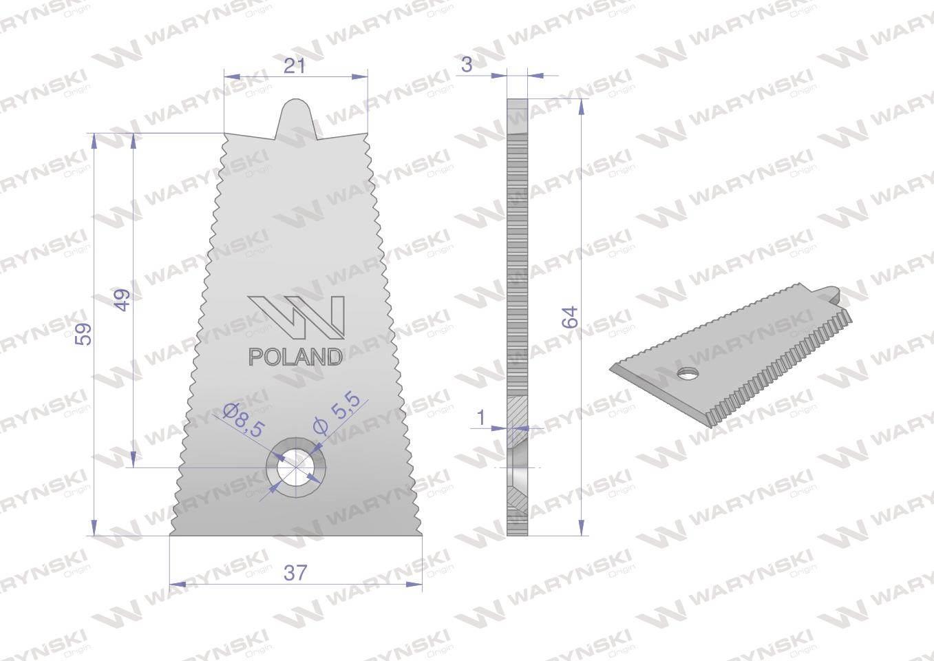 Stalka Bizon 5040002049 WARYŃSKI 50szt WKZS64X37 - zdjęcie 2