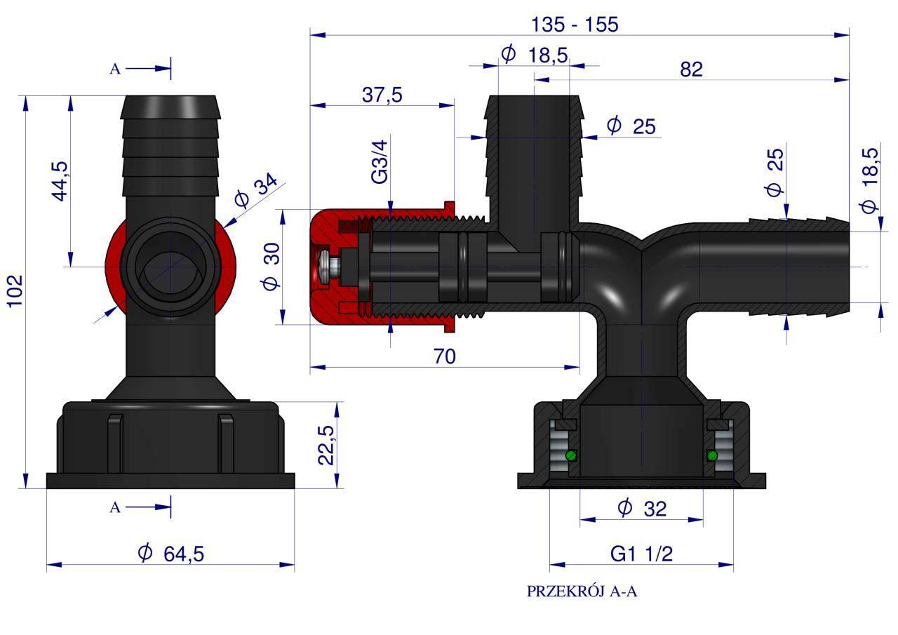 Zawór spustowy q-25 Opryskiwacz 4068100001AP25 - zdjęcie 2