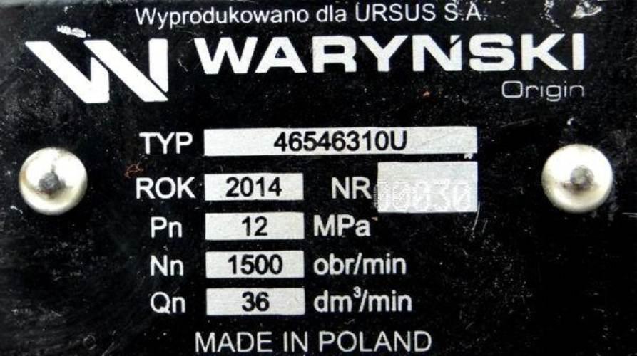 Pompa hydrauliczna podnośnika wzmocniona 36 l/min C-360 ORYGINAŁ URSUS - zdjęcie 2