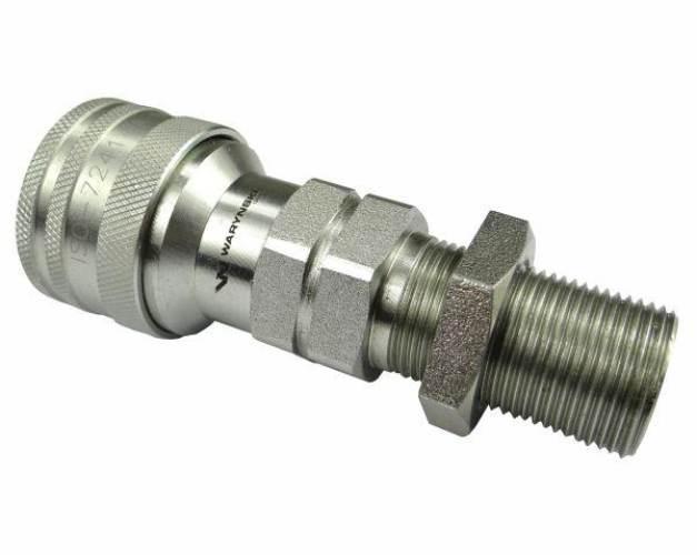 Szybkozłącze hydrauliczne gniazdo long M22x1.5 gwint zewnętrzny EURO (91008