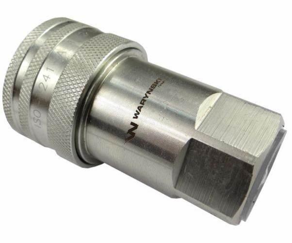Szybkozłącze hydrauliczne gniazdo G1/2"BSP gwint wewnętrzny ISO 7241-A Wary - zdjęcie 2
