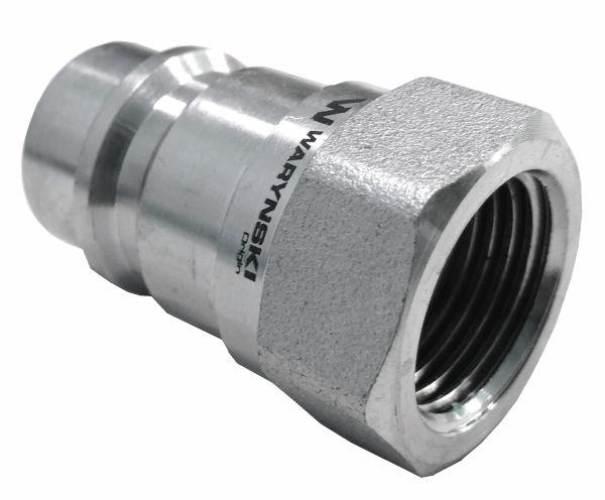 Szybkozłącze hydrauliczne wtyczka G1/2"BSP gwint wewnętrzny ISO 7241-A Wary - zdjęcie 3