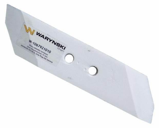 Dłuto nakładka lemiesza lewe dwuotworowe 15 mm zastosowanie VIS/34 XL Unia