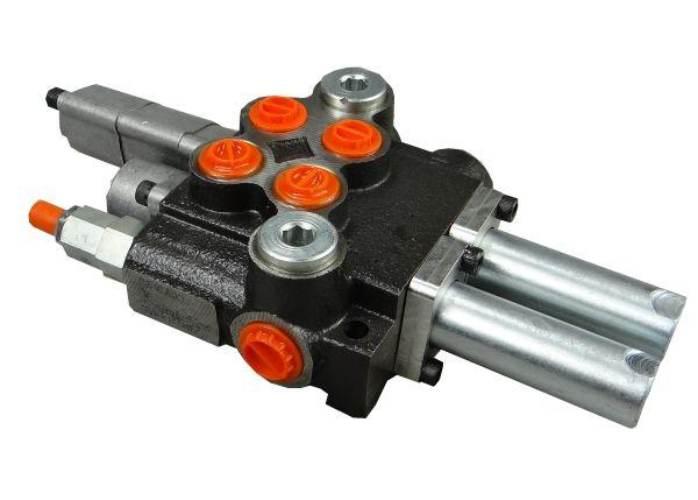 Rozdzielacz hydrauliczny 40L/min 2-sekcyjny z jedną sekcją pływającą na lin