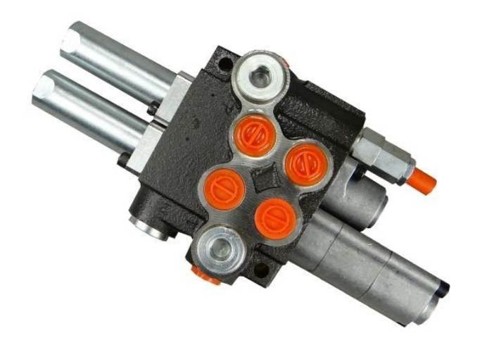 Rozdzielacz hydrauliczny 40L/min 2-sekcyjny z jedną sekcją pływającą na lin - zdjęcie 4