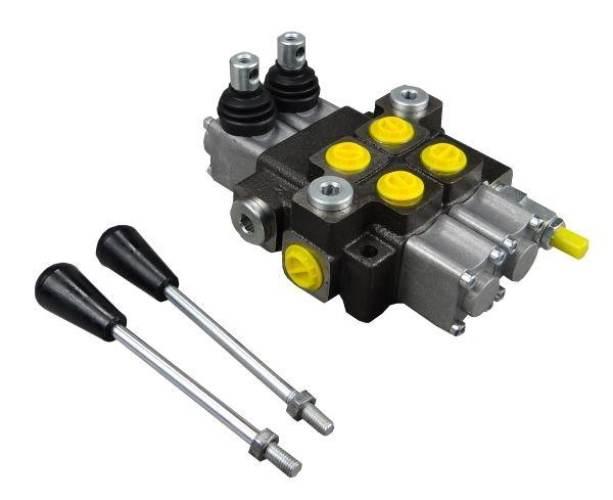 Rozdzielacz hydrauliczny 2-sekcyjny max przepływ 40L Waryński W-ROZ40L/2