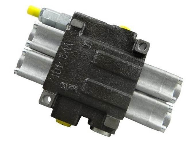 Rozdzielacz hydrauliczny 2-sekcyjny max przepływ 40L Waryński W-ROZ40L/2 - zdjęcie 2