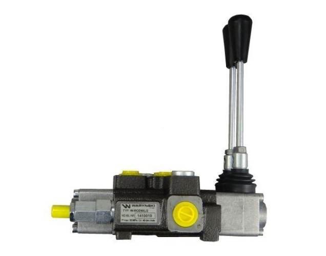 Rozdzielacz hydrauliczny 2-sekcyjny max przepływ 40L Waryński W-ROZ40L/2 - zdjęcie 4
