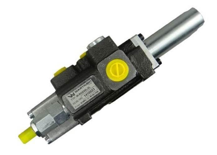 Rozdzielacz hydrauliczny dwusekcyjny (2) 40L sterowany joystickiem Waryński - zdjęcie 4