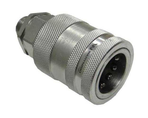 Szybkozłącze hydrauliczne gniazdo M16x1.5 gwint zewnętrzny EURO PUSH-PULL ( - zdjęcie 2