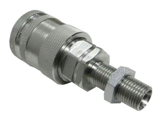 Szybkozłącze hydrauliczne gniazdo long M16x1.5 gwint zewnętrzny EURO PUSH-P
