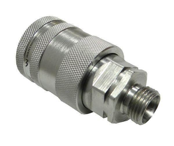 Szybkozłącze hydrauliczne gniazdo M18x1.5 gwint zewnętrzny EURO PUSH-PULL (