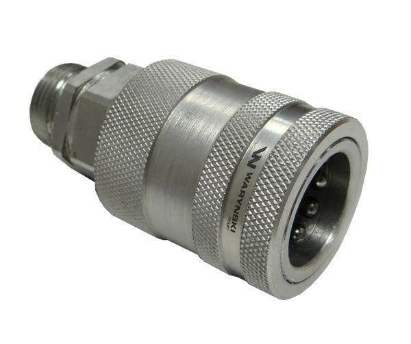 Szybkozłącze hydrauliczne gniazdo M22x1.5 gwint zewnętrzny EURO PUSH-PULL ( - zdjęcie 2