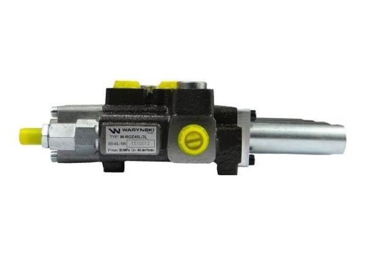 Rozdzielacz hydrauliczny 3-sekcyjny max przepływ 40L sterowany na linkę War - zdjęcie 4