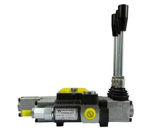Rozdzielacz hydrauliczny 3-sekcyjny max przepływ 40L 1-sekcja pływająca War - zdjęcie 3