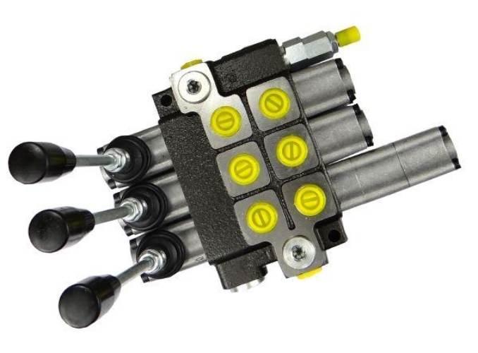 Rozdzielacz hydrauliczny 3-sekcyjny max przepływ 40L 1-sekcja pływająca War - zdjęcie 4