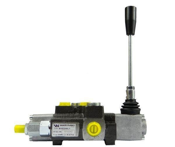 Rozdzielacz hydrauliczny 1-sekcyjny max przepływ 40L Waryński W-ROZ40L/1 - zdjęcie 2