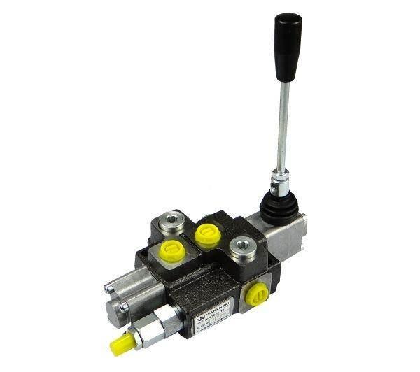 Rozdzielacz hydrauliczny 1-sekcyjny max przepływ 40L z zatrzaskiem Waryński