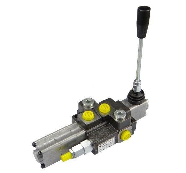 Rozdzielacz hydrauliczny 1-sekcyjny max przepływ 40L z sekcją pływającą War