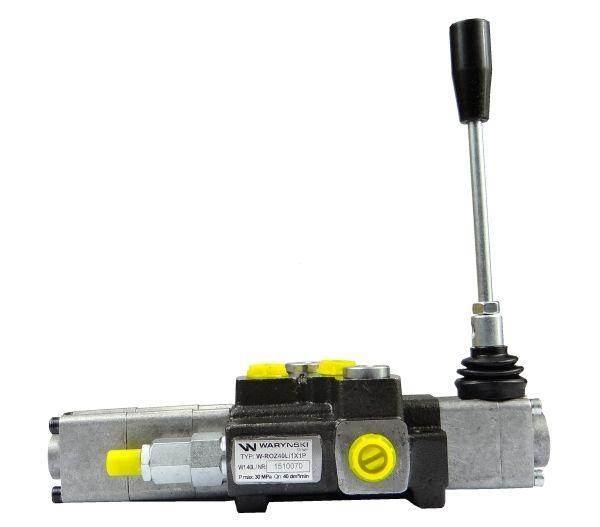Rozdzielacz hydrauliczny 1-sekcyjny max przepływ 40L z sekcją pływającą War - zdjęcie 4