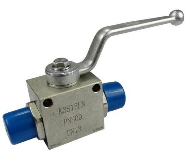 Zawór kulowy hydrauliczny 3-drożny M22x1.5 z otworami montażowymi - zdjęcie 3