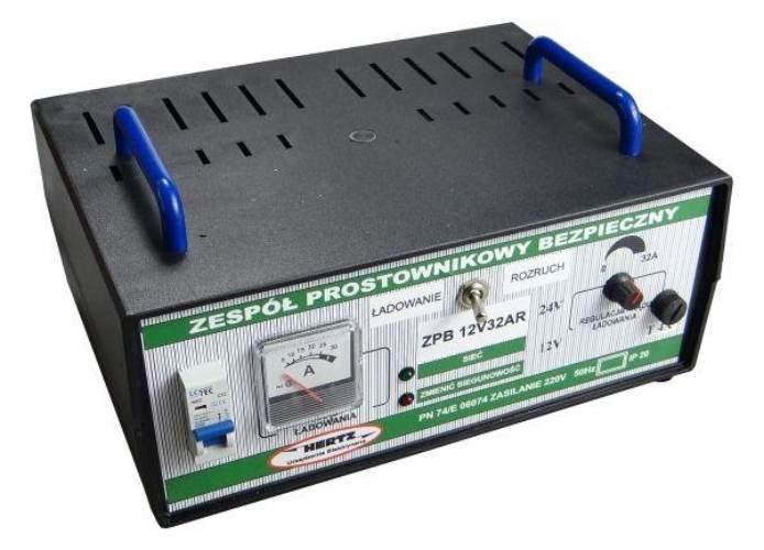 Prostownik z rozruchem 12V 32A/280A Hertz ZPB12V32AR