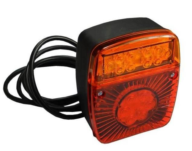 Lampa przyczepki diodowa LED bez oświetlenia tablicy W18U WE18UD
