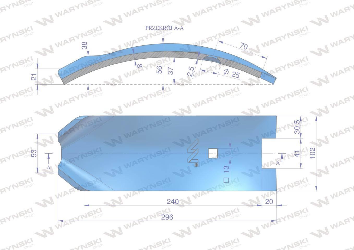 Osłona grządzieli zastosowanie Lemken Smaragd Waryński W-3374395 - zdjęcie 3
