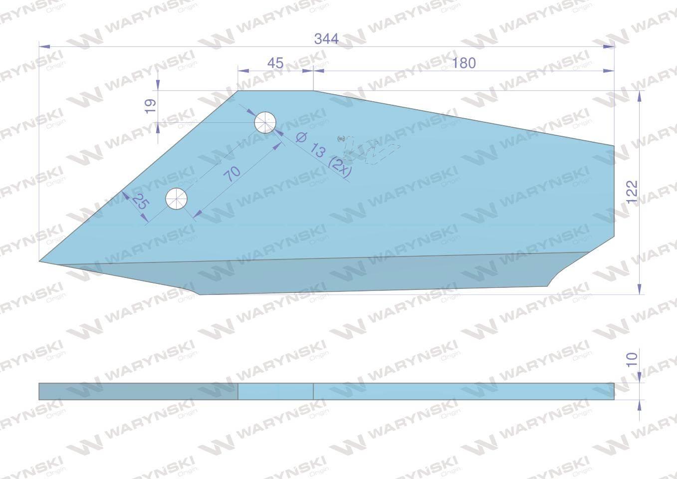 Lemiesz prosty lewy zastosowanie Lemken Smaragd Waryński W-3374417 - zdjęcie 3
