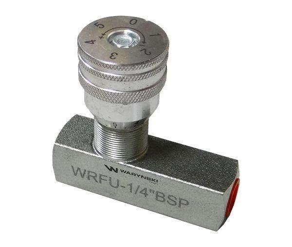 Zawór dławiąco-zwrotny WRFU 90 1/4"BSP Waryński WRFU-1/4BSP