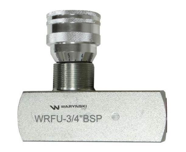 Zawór dławiąco-zwrotny WRFU 90 3/4"BSP Waryński WRFU-3/4BSP - zdjęcie 2