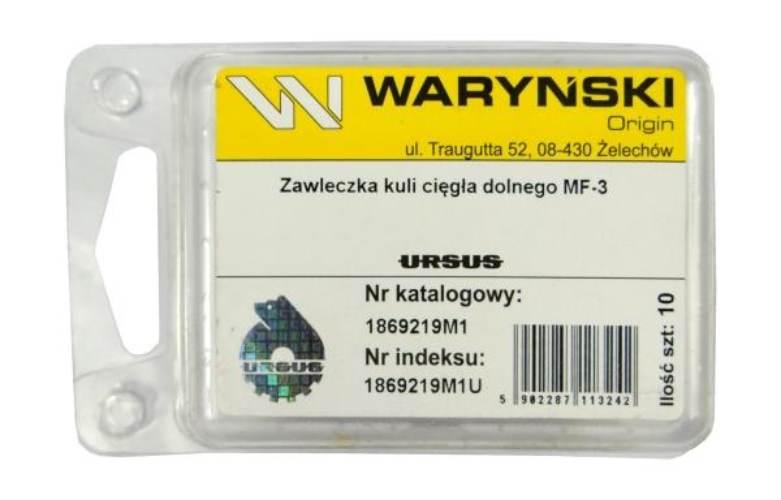 Zawleczka kuli cięgła dolnego MF-3 ORYGINAŁ URSUS 10szt 1869219M1U - zdjęcie 2