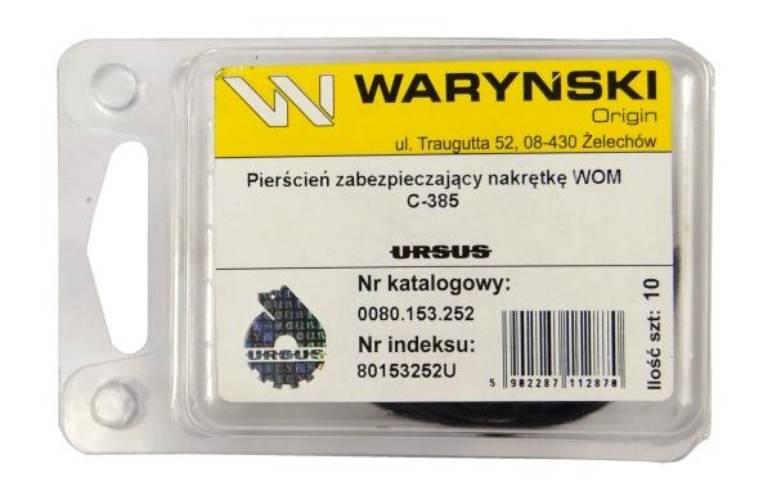 Pierścień zabezpieczający nakrętkę WOM C-385 ORYGINAŁ URSUS 10szt - zdjęcie 2