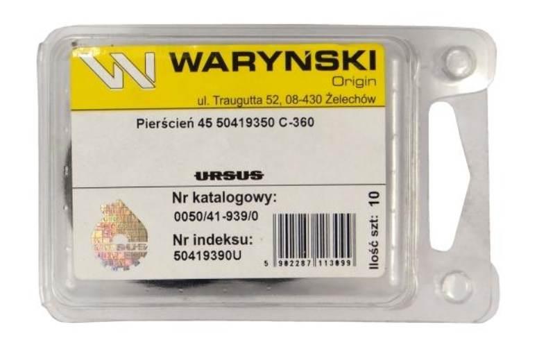 Pierścień 45 50419350 C-360 ORYGINAŁ URSUS 10szt 50419390U - zdjęcie 2