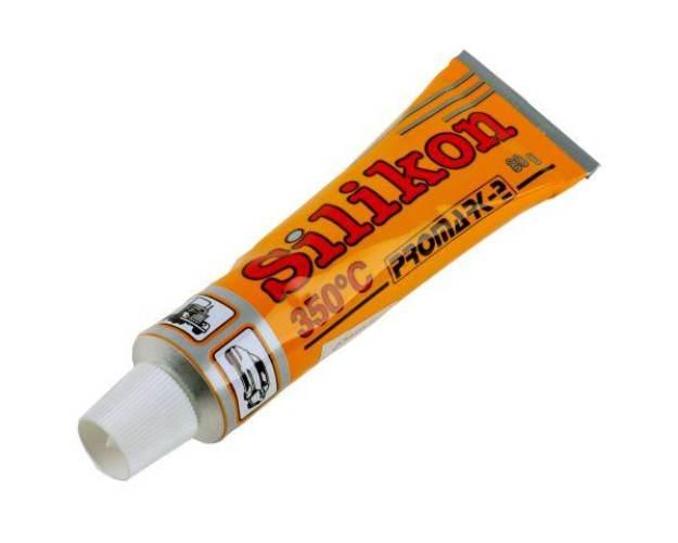 Silikon uszczelniająco-klejący 350 C 80 ml Czarny SILIKON80MLCZ