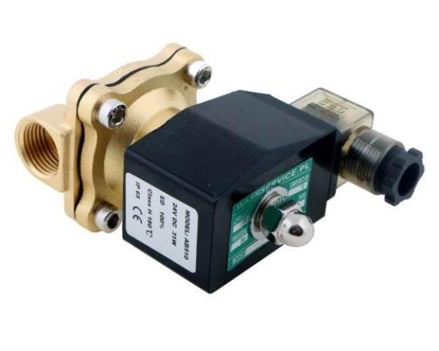 Elektrozawór 2N15 1/2" 24V DC NC (normalnie zamknięty) EPDM komplet z cewką