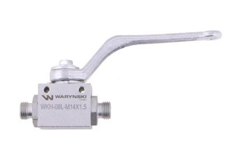 Zawór kulowy hydrauliczny 2-drogowy 2/2 M14x1.5 08L z otworami mocującymi 5 - zdjęcie 2