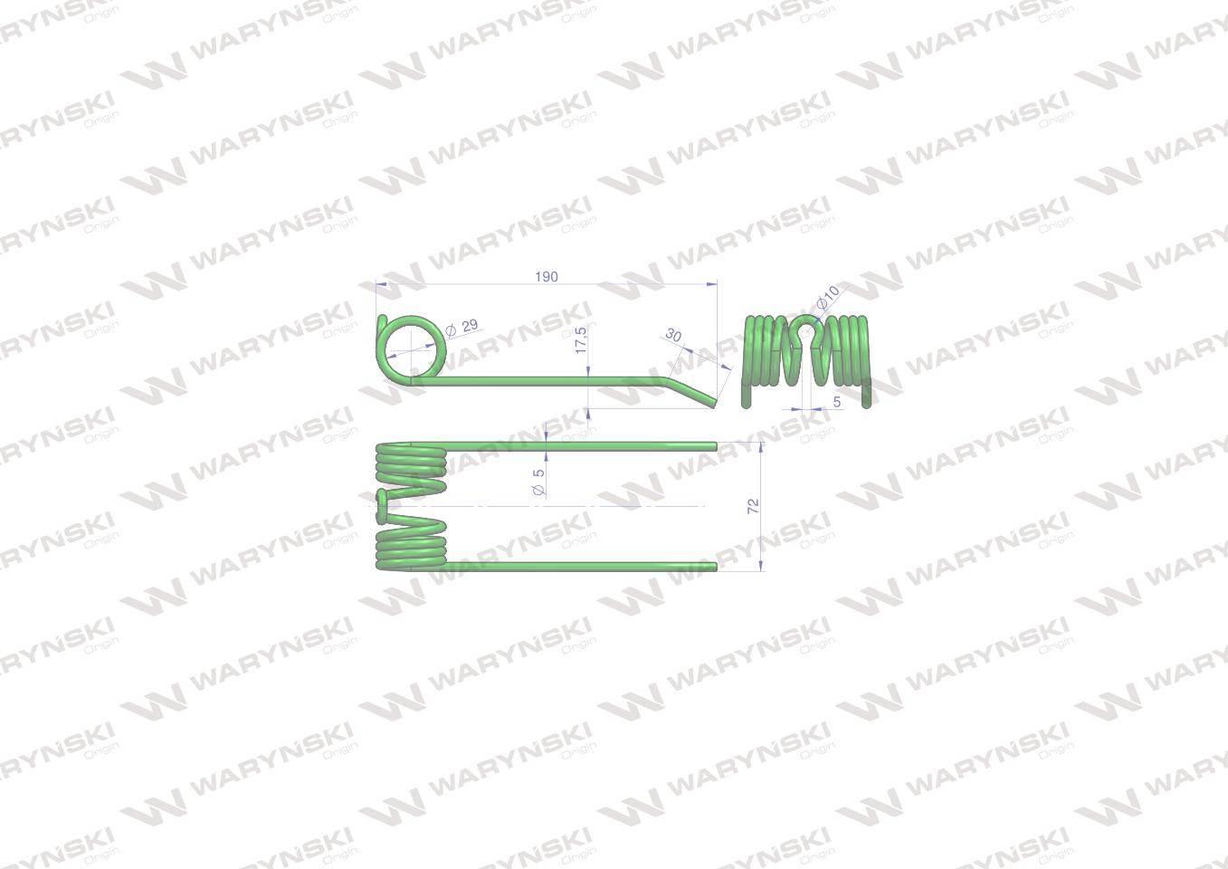 Palec podbieracza zastosowanie Claas 8214211 8603510 Waryński W-8214211 - zdjęcie 2