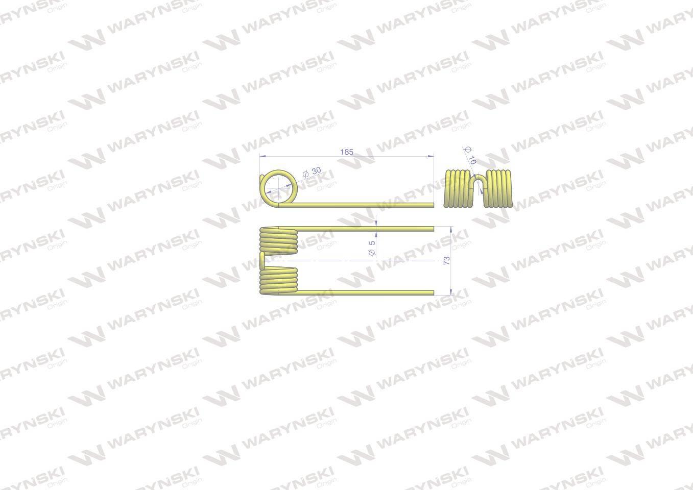 Palec podbieracza zastosowanie John Deere CC32965 Waryński W-CC32965 - zdjęcie 2