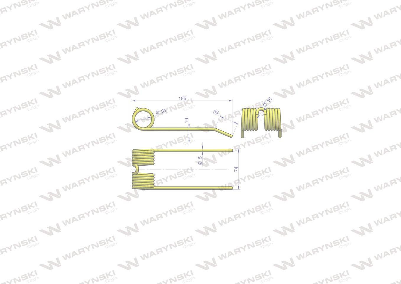 Palec podbieracza zastosowanie New Holland 80683310 Waryński W-80683310 - zdjęcie 2