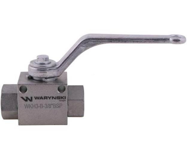 Zawór kulowy hydrauliczny 3-drogowy 3/2 - 3/8"BSP z otworami mocującymi 500 - zdjęcie 3