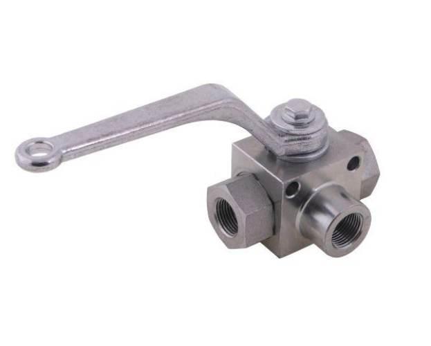 Zawór kulowy hydrauliczny 3-drogowy 3/2 - 3/8"BSP z otworami mocującymi 500 - zdjęcie 4