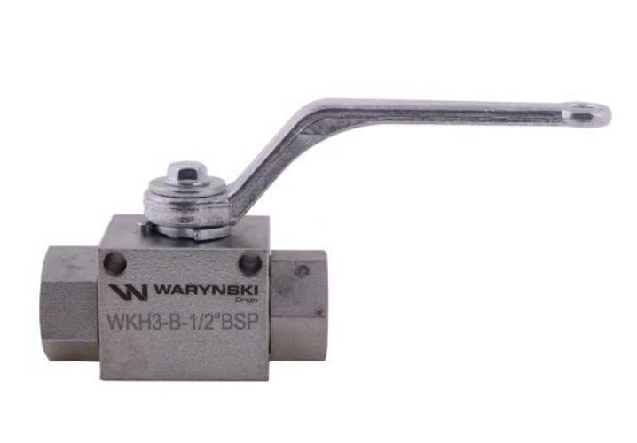 Zawór kulowy hydrauliczny 3-drogowy 3/2 - 1/2"BSP z otworami mocującymi 500 - zdjęcie 4