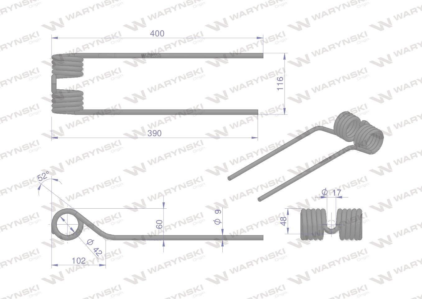 Palec przetrząsarka zastosowanie PZ Vicon WARYŃSKI W-PZ339 W-PZ339 - zdjęcie 2