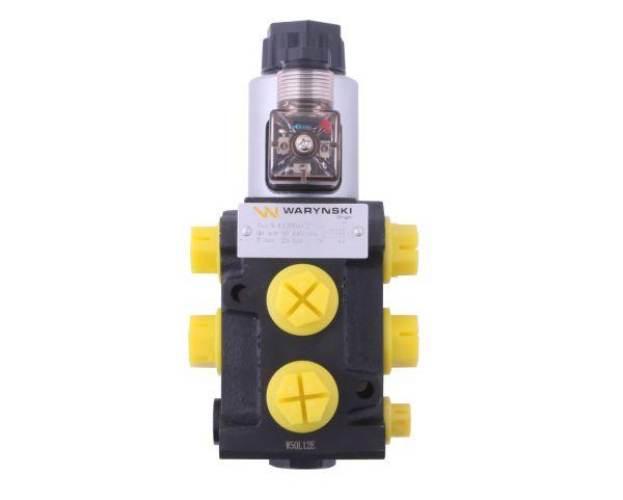 Dzielnik, zawór, elektrozawór kierunkowy elektromagnetyczny kontroli W-E12D - zdjęcie 2