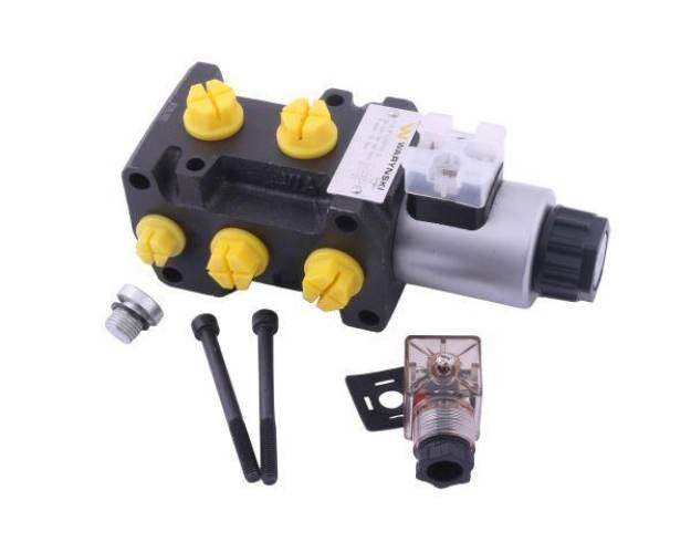 Dzielnik, zawór, elektrozawór kierunkowy elektromagnetyczny kontroli W-E38D - zdjęcie 4
