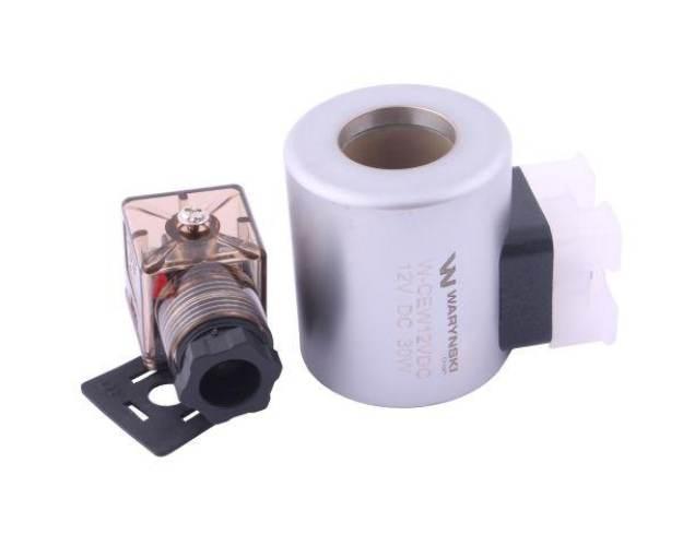 Cewka dzielnika elektrozaworu W-E38DVS6/2. W-E12DVS6/2 12V DC 30W Waryński - zdjęcie 4