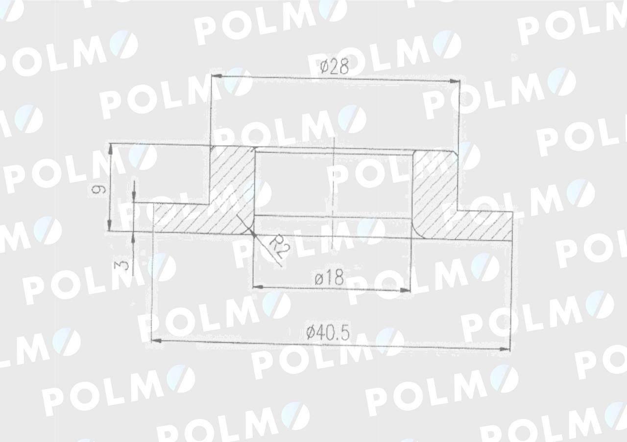 Uszczelka złącza standard Euro POLMO 50160280SP - zdjęcie 2